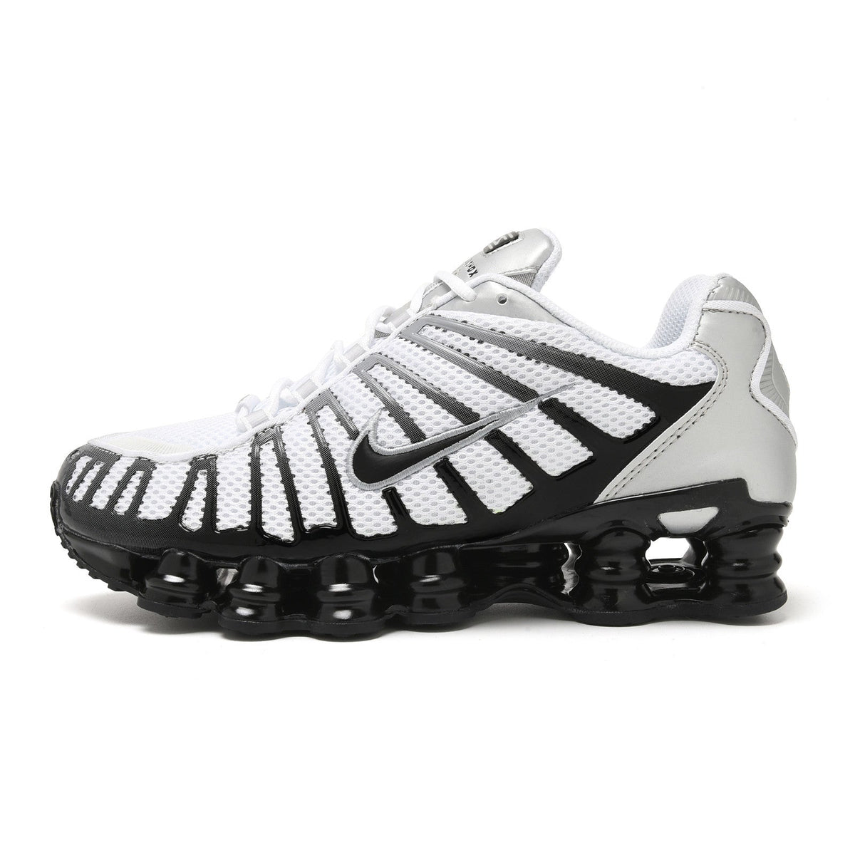 Nike Shox TL Sneakers in White and Red