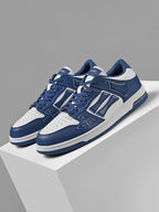 AIVIIRI Navy and White Low-Top Sneakers
