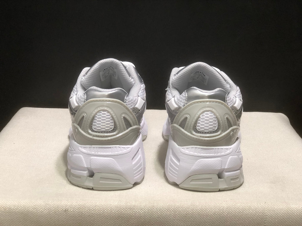 TAP Retro Chunky Sneakers in White and Silver