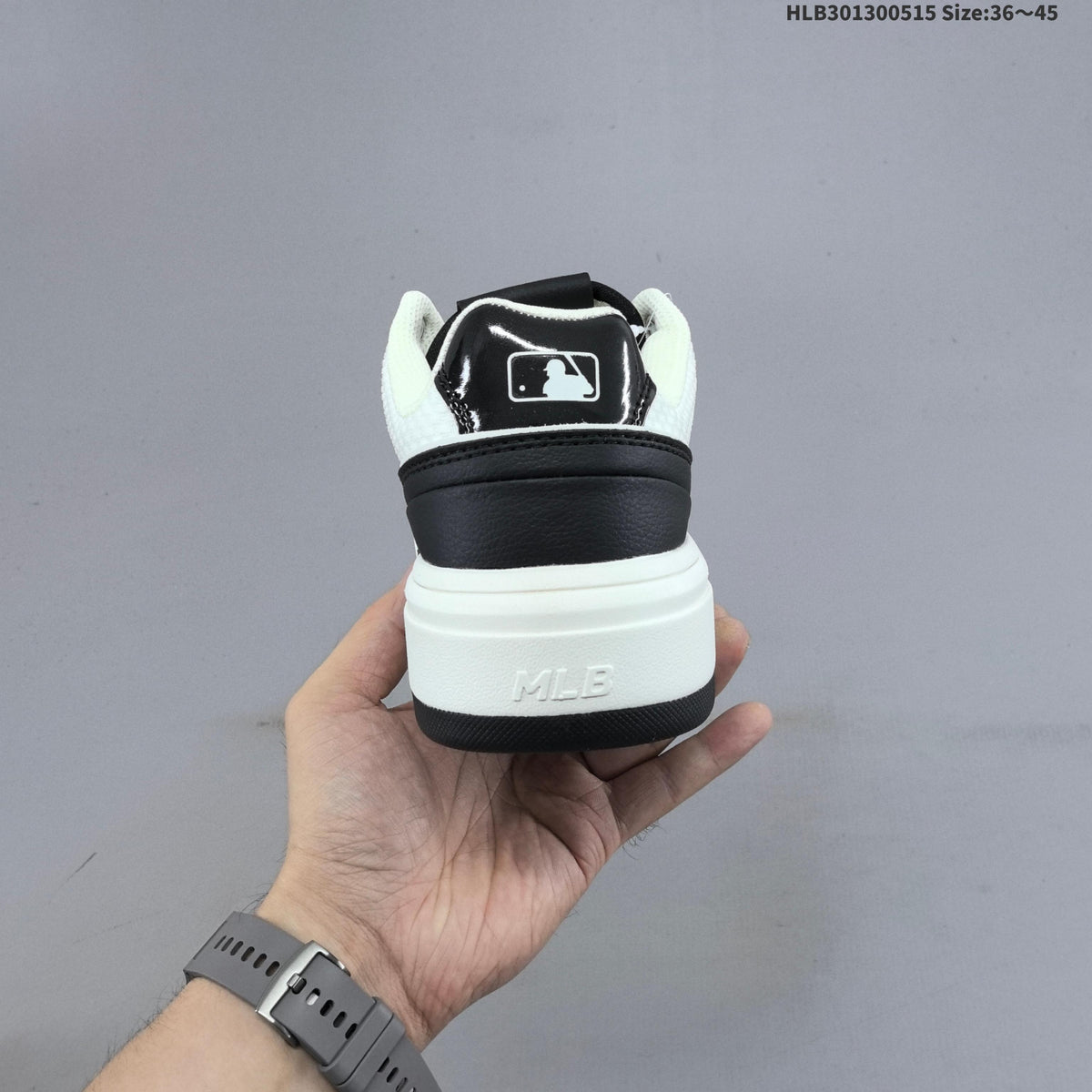 MLB Chunky Liner Low-Top Sneakers, Black and White