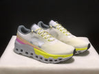 On Cloudmonster 2 Running Shoes, Lime and White