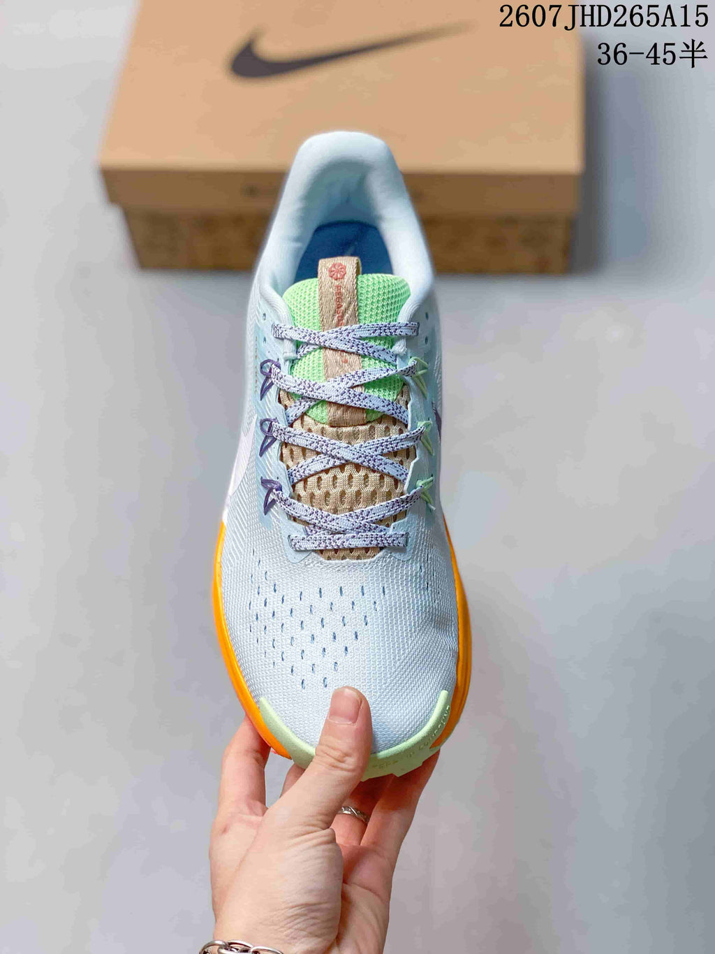 Nike Pegasus Trail 5 Trail Running Shoes Blue Lime Orange