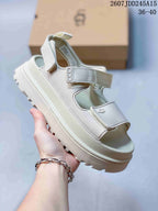 UGG GoldenGlow Women's Platform Sandals in White