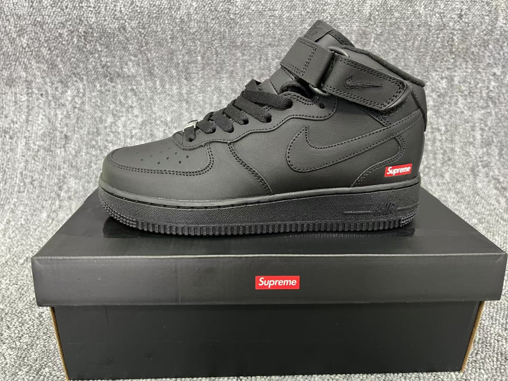 Nike Air Force 1 Mid Supreme Black Sneakers FZ8784-001