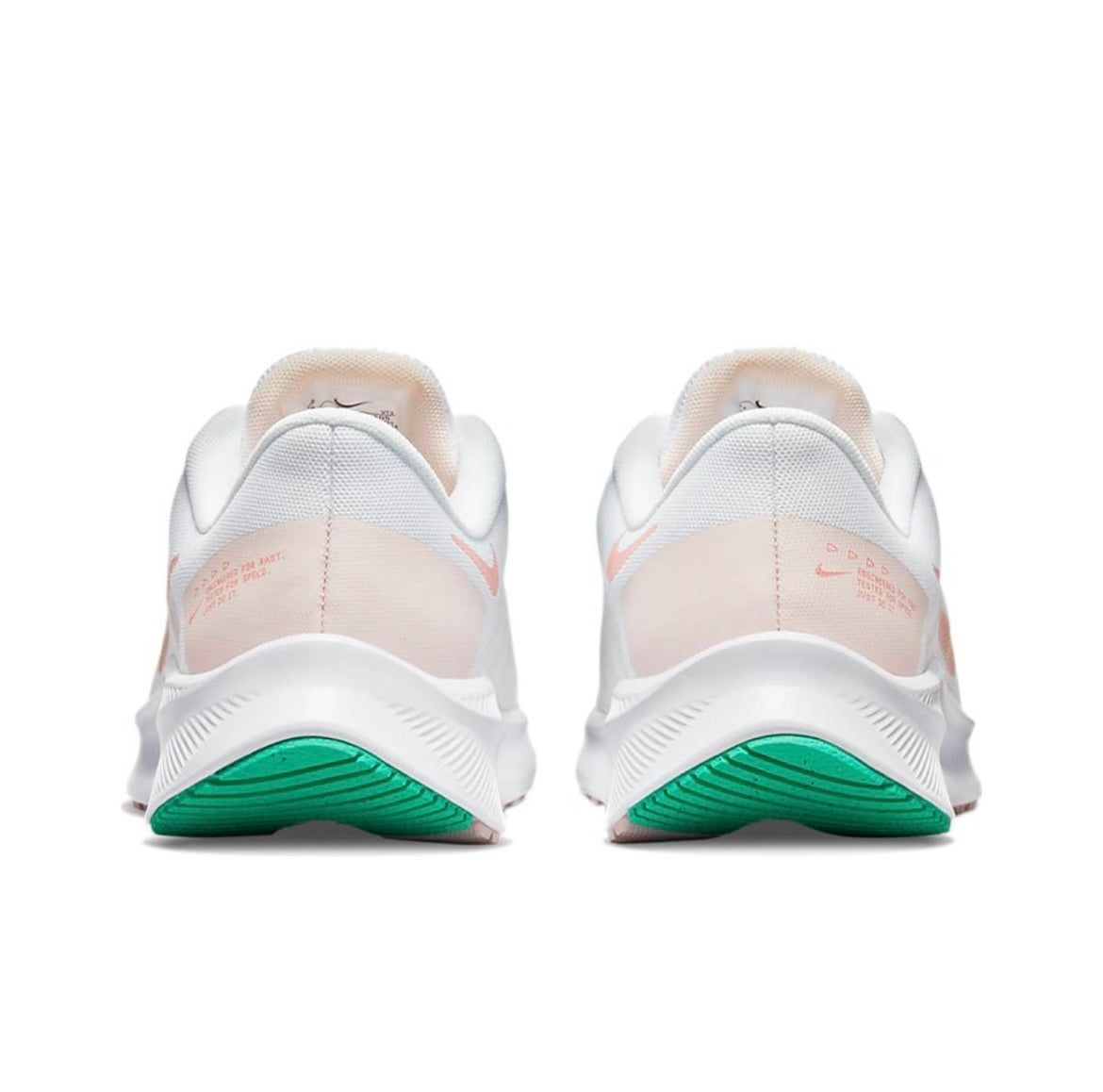 Nike Quest 4 Running Shoes White Mint Pink DA1106-105
