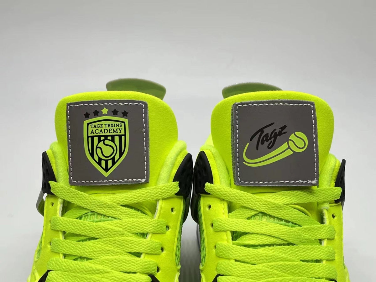 Air Jordan 4 Fluorescent Green Sneakers