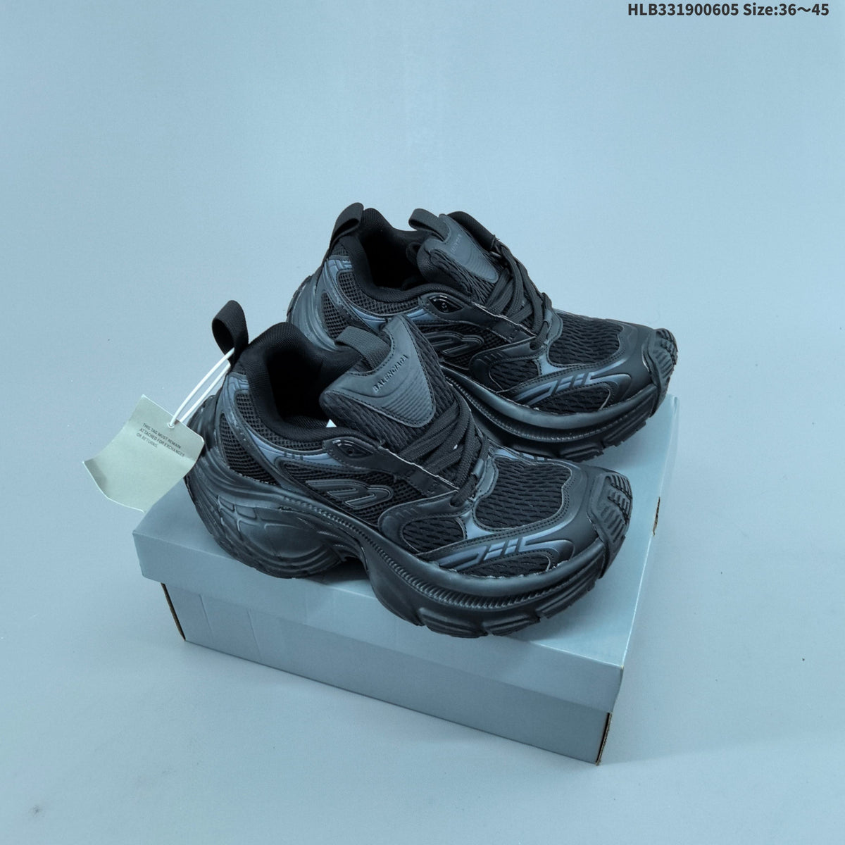 Balenciaga 3XL Sneakers in Black Mesh