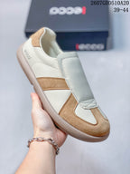 ECCO Women's Casual Sneakers Cream and Tan 2607GDD510A20