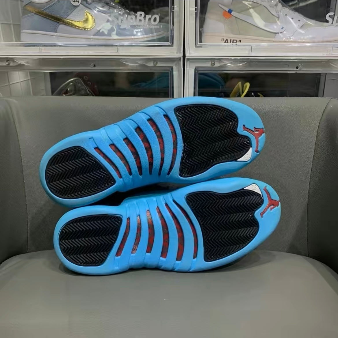 Air Jordan 12 Retro Gamma Blue High-Top Sneakers 130690-027