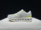 On Cloudeclipse White Green Running Sneakers