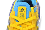 adidas UltraBoost 22 Running Shoes, Yellow and Blue, GW1710