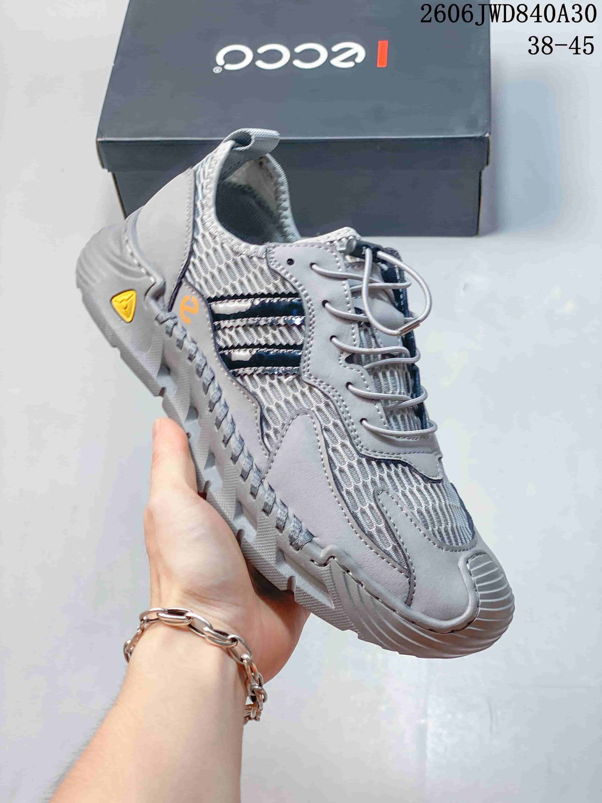 ECCO Baroque Mesh Sneakers, Gray, 2606 JWD840A30