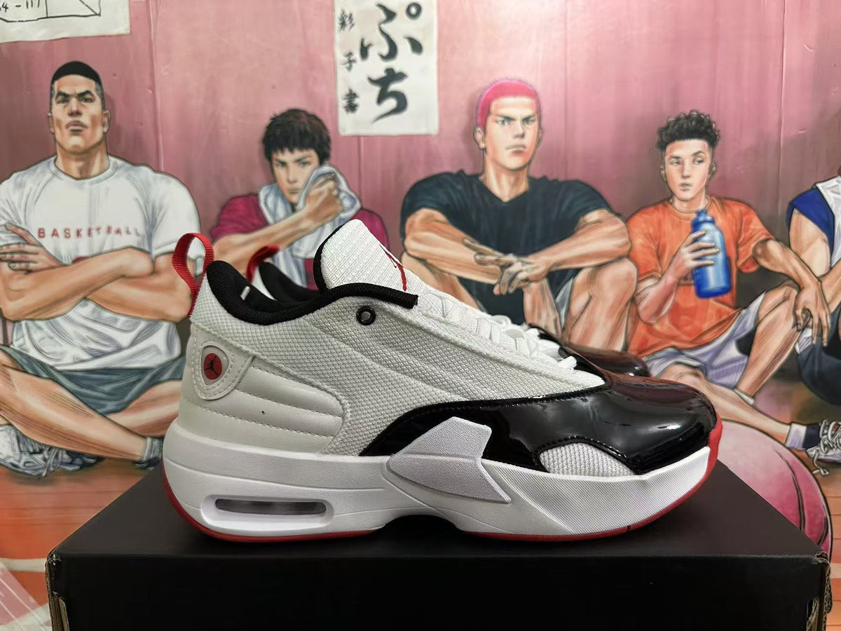 Jordan White Black Red Basketball Sneakers