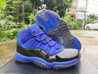 Jordan 11 Retro High Sneakers in Blue and Black