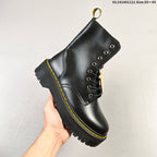 Dr. Martens 1057 Black Platform Lace-Up Boots