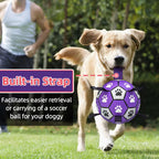 Interactive Pet Soccer Ball Tug of War Toy with Handle