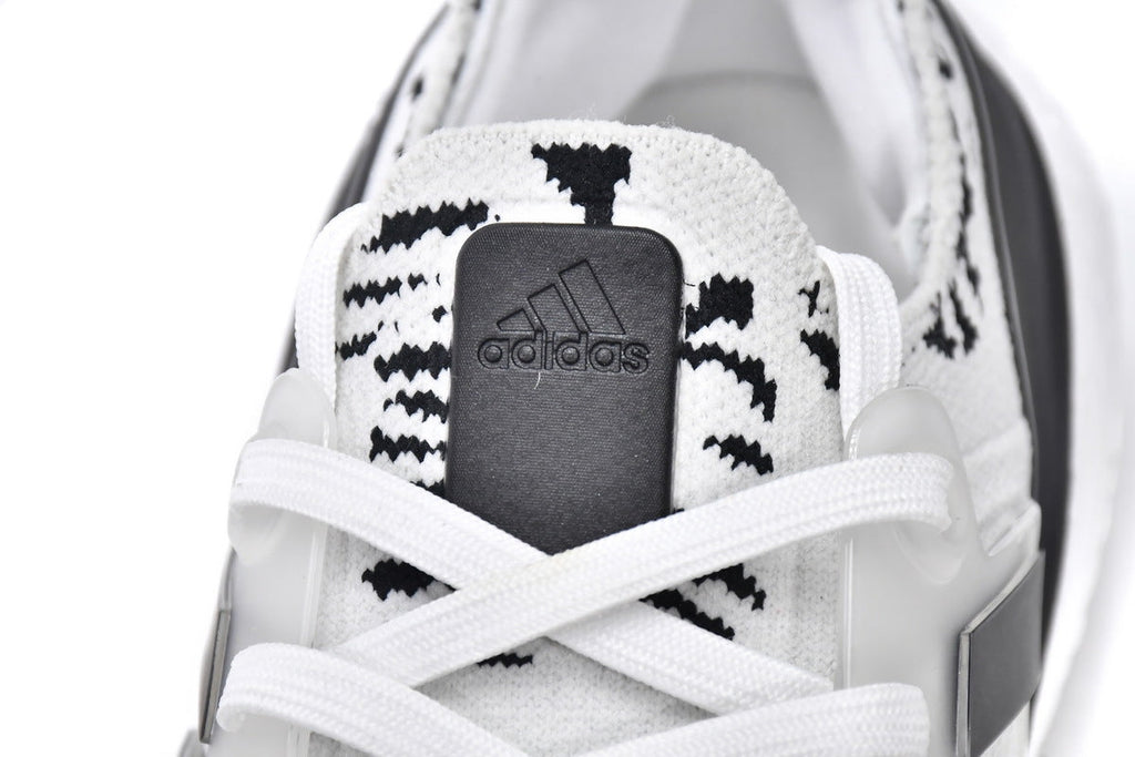 adidas UltraBoost 22 GX5573 White Black Zebra Running Shoes