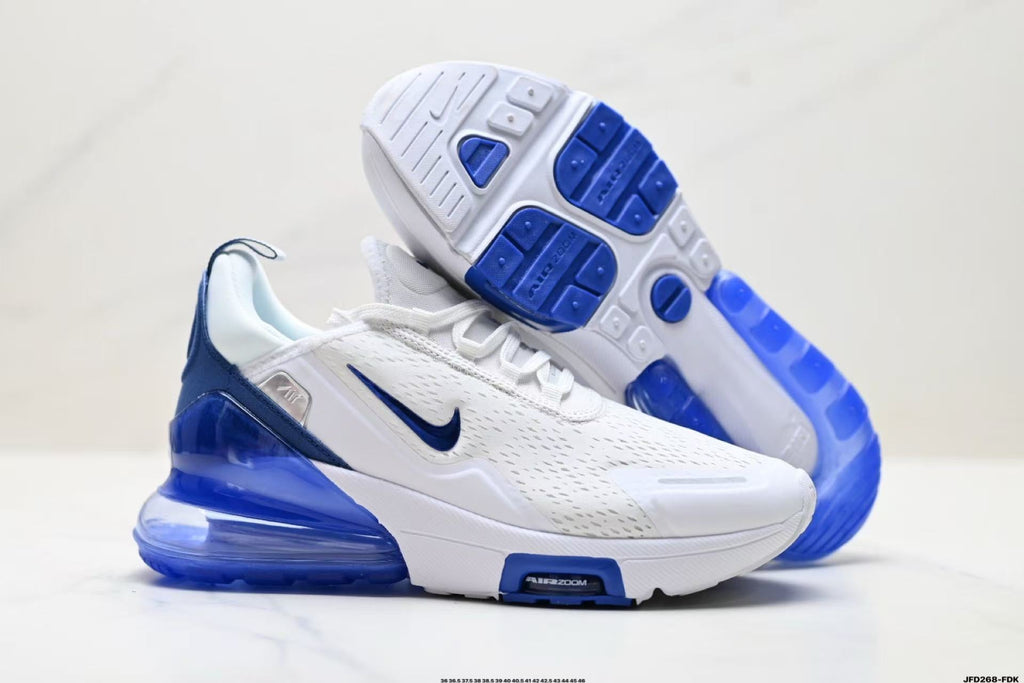 Nike Air Max 270 White and Blue Sneakers IO9884-107
