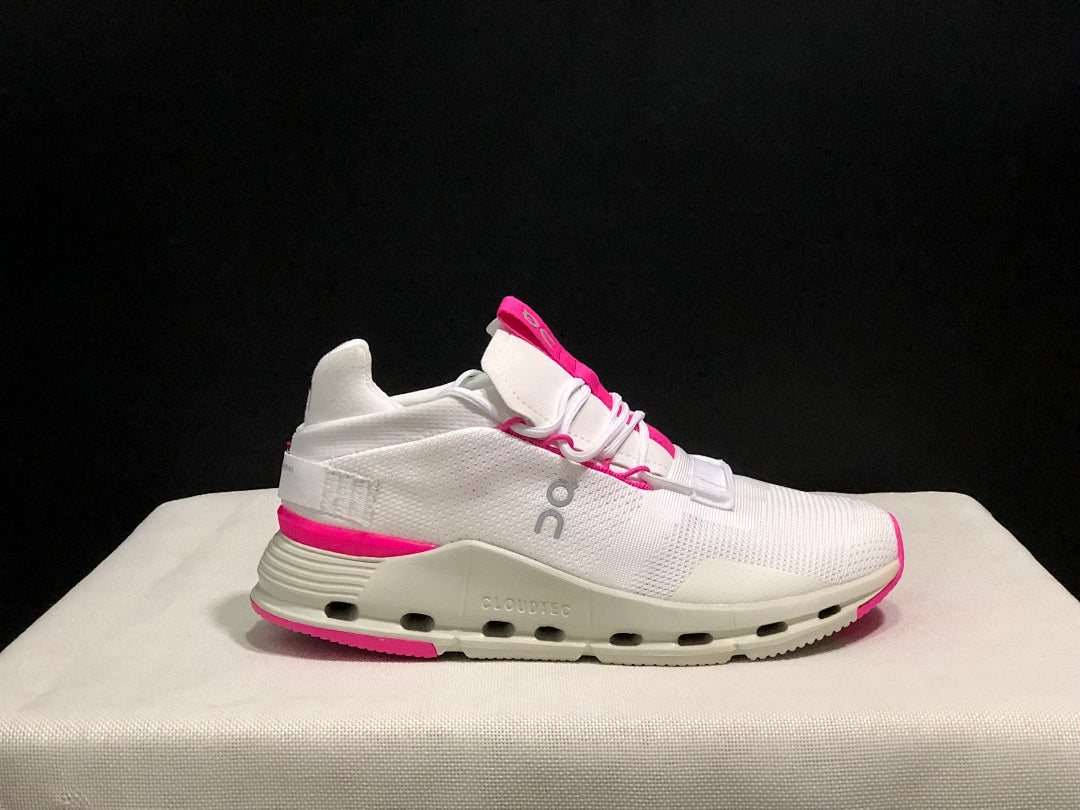On Cloudnova Sneakers White Pink