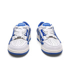 White and Blue Low-Top Sneakers MFS003-123