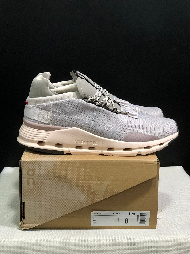 On Cloudnova 1 Sneakers in Sesame Gray