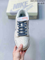 Louis Vuitton x Nike Dunk Low White Blue Sneakers