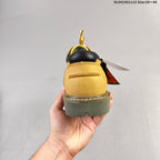 CAT Low-Top Lace-Up Work Boots in Honey Yellow