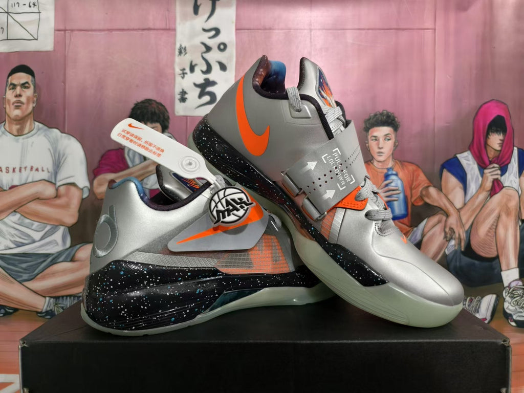 Nike KD All-Star Basketball Shoes in Silver and Orange