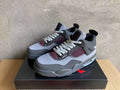 Air Jordan 4 Gray and Pink Sneakers