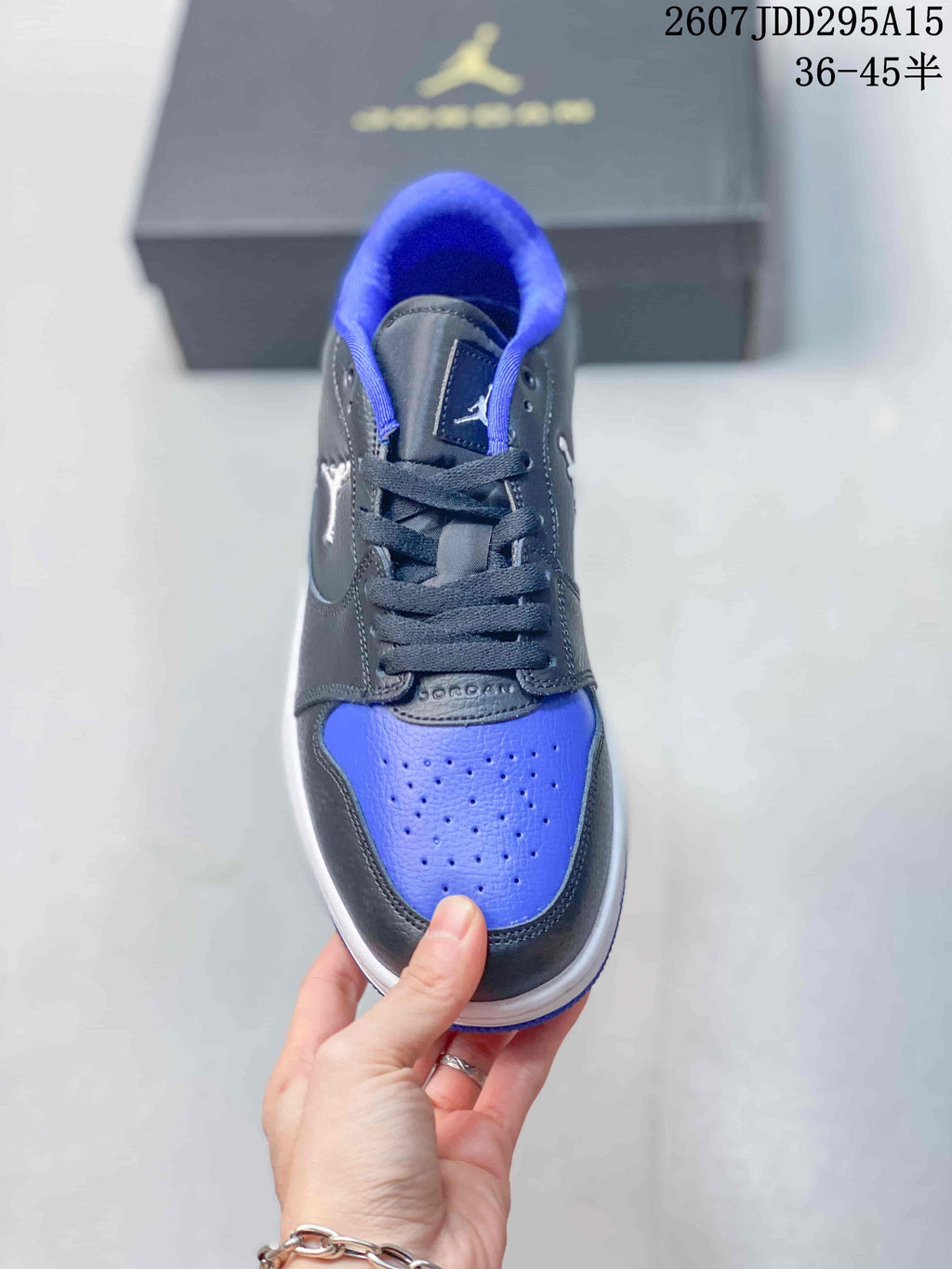 Jordan Air Jordan 1 Low Black Blue White Sneakers