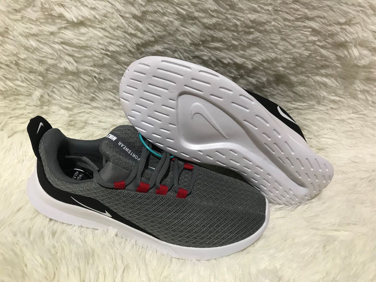 Nike Lunar 5 Sneakers in Gray, White and Red