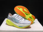 HOKA Mach X 2 Running Shoes, Gray and Neon Yellow