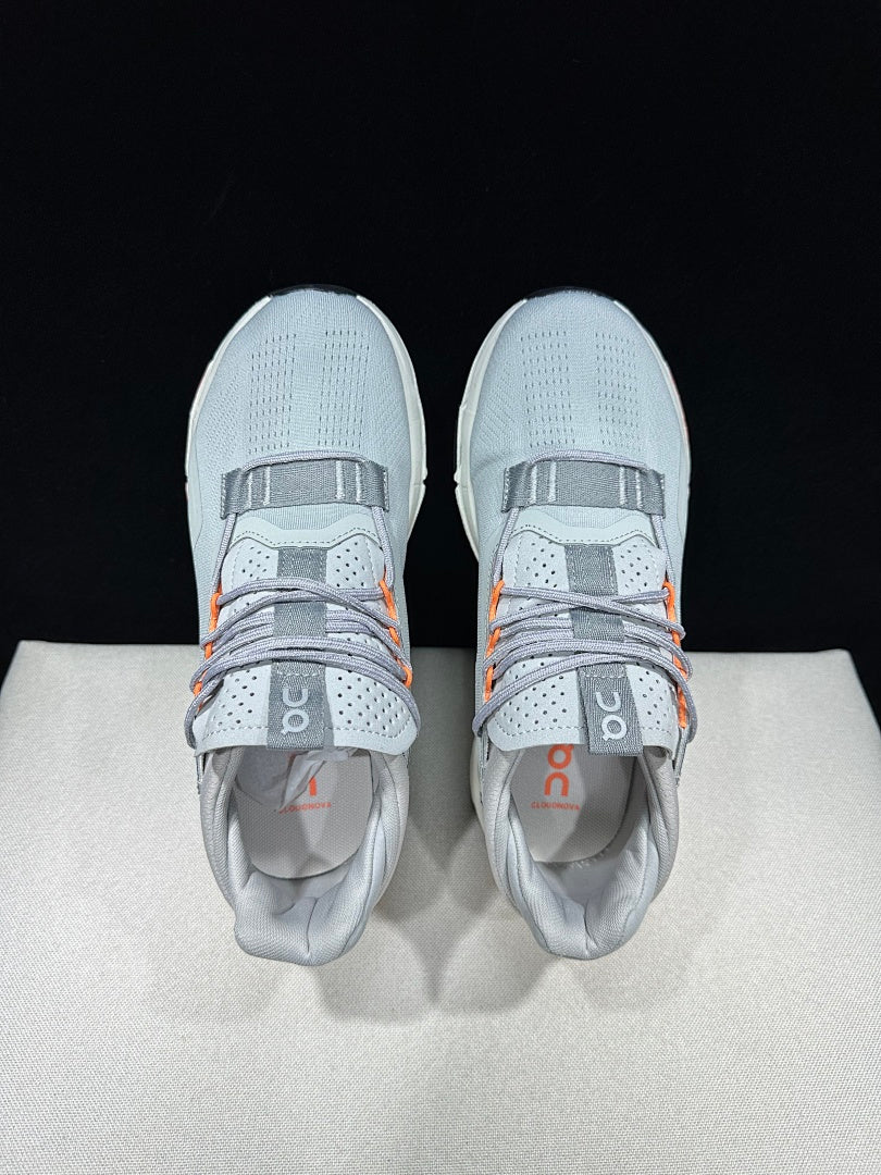 On Cloudnova 2 Sneakers Gray and Orange