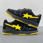 A Bathing Ape SK8 Sta Sneakers Black Yellow