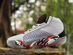 Jordan XXXVIII Basketball Shoes White Black Red