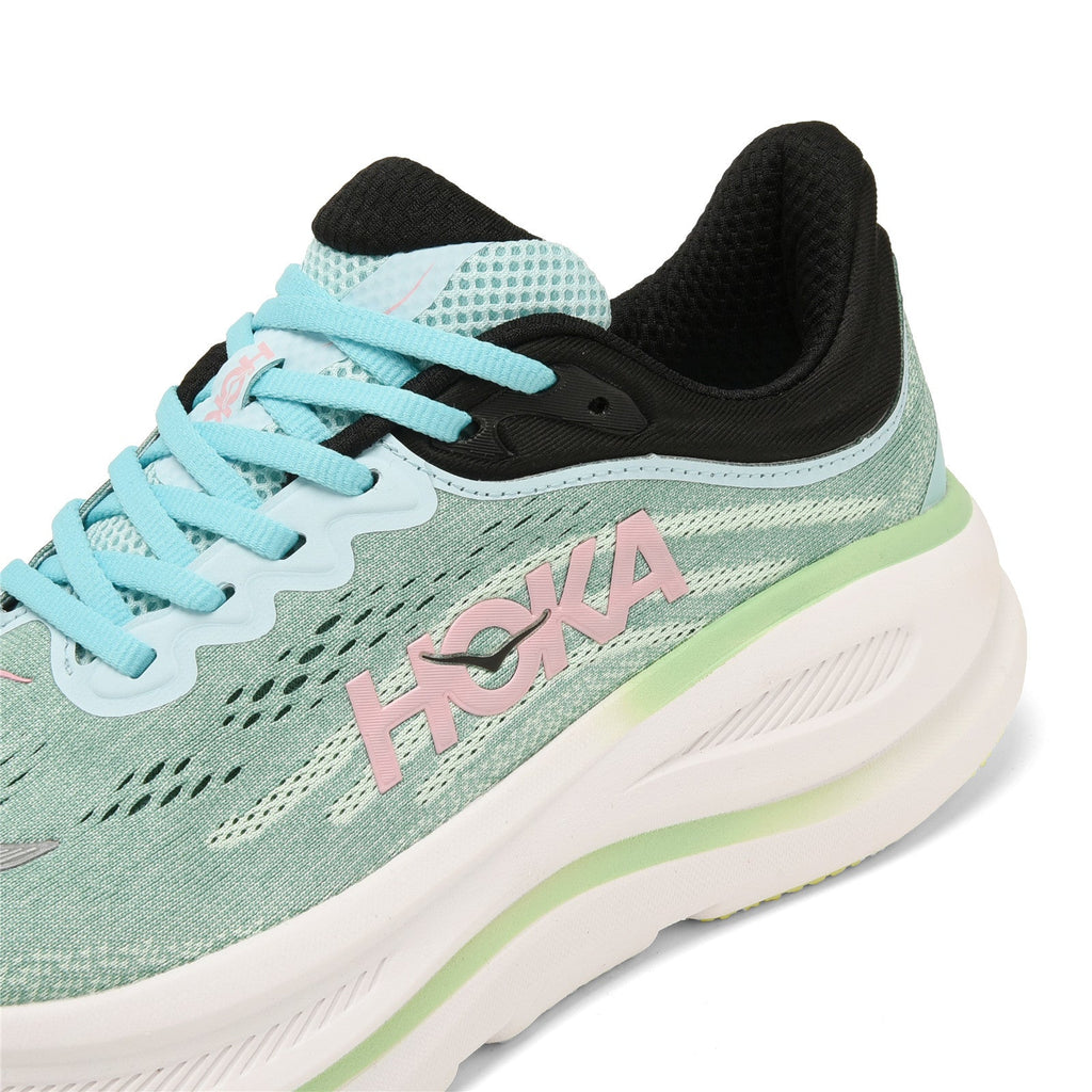 HOKA Bondi 9 Running Shoes in Seafoam Green