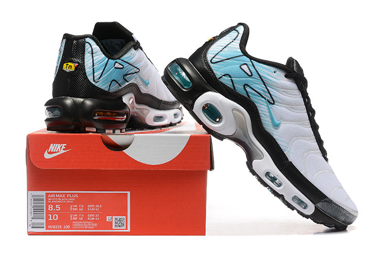 Nike Air Max Plus White and Teal Sneakers