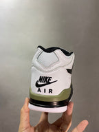 Nike Air Flight 89 Sneakers White Olive Green