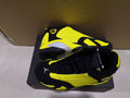 Jordan 14 Retro Black and Yellow High-Top Sneakers