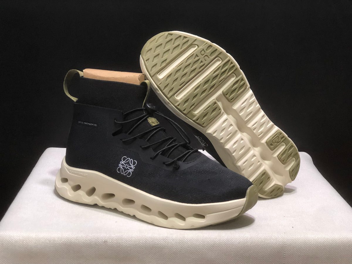On Cloudtilt Hi LOEWE High-Top Sneakers Black Oatmeal Olive