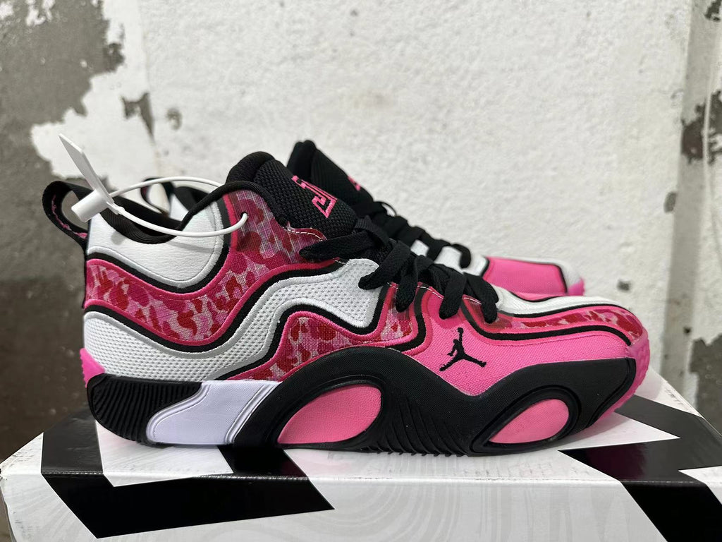 Jordan Basketball Sneakers Black White Pink