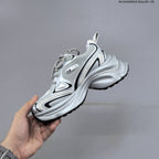 GG-CC G23X4317B Chunky Platform Sneakers, Silver and White