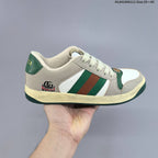 Gucci Screener Distressed Low-Top Sneakers