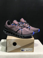 On Cloudsurfer Running Shoes in Charcoal and Blue