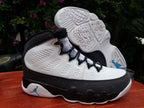 Air Jordan 9 White Black Blue Men's Sneakers