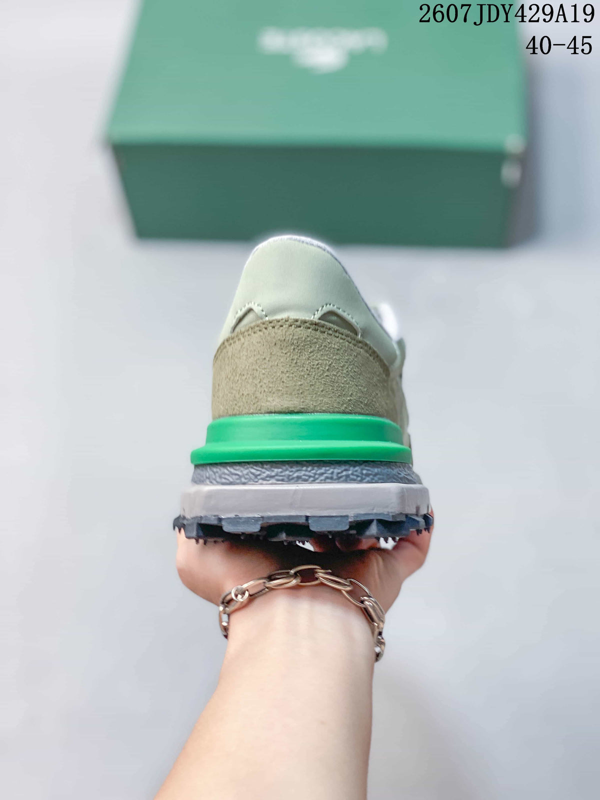 Lacoste Low-Top Lace-Up Sneakers in Green and Khaki