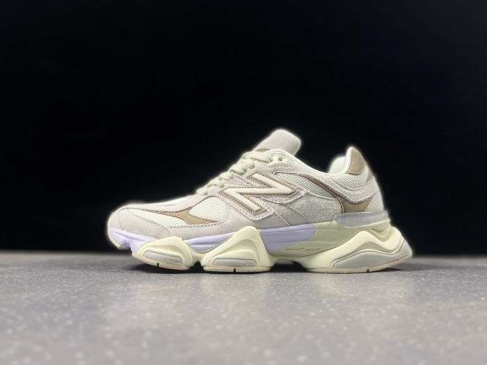 New Balance 9060 Sneakers in Cream and Lavender