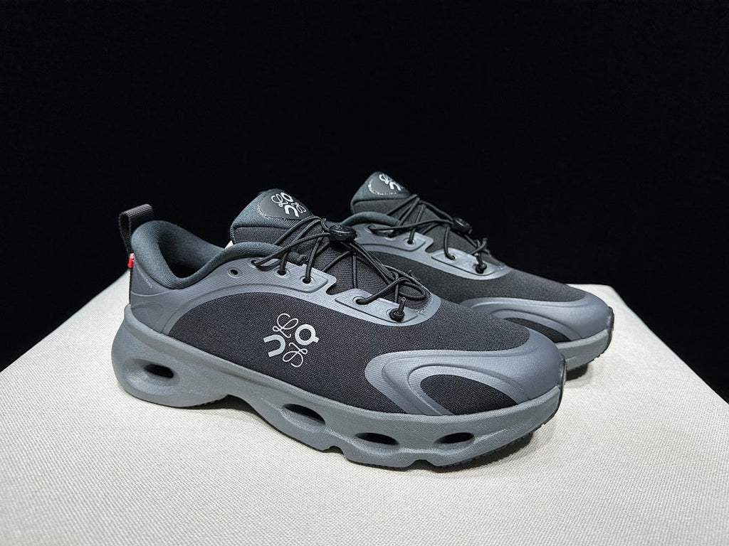 On x Loewe Cloudventure 3.0 Sneakers, Black and Grey