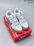 Nike P-6000 Retro Running Sneakers White Grey Blue