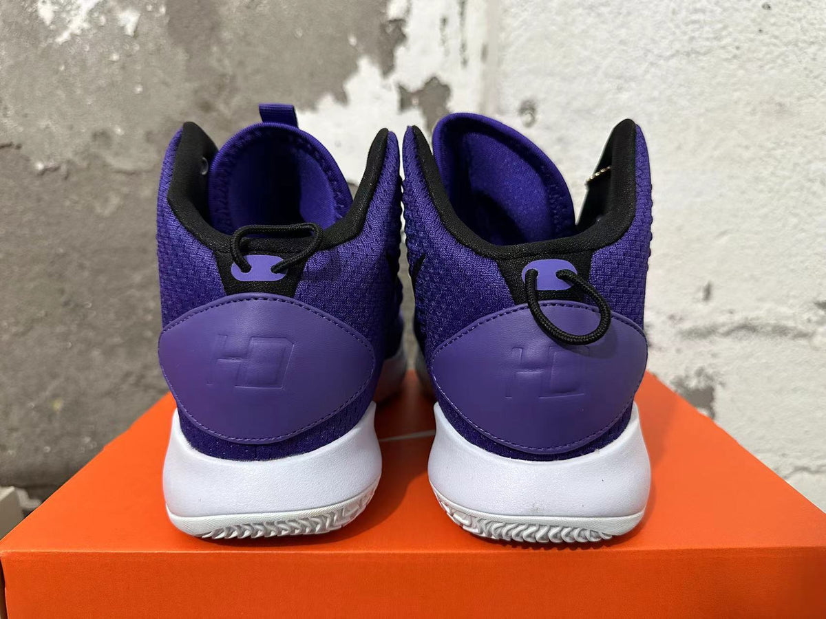 Nike Hyperdunk X High Basketball Shoes, Purple and White